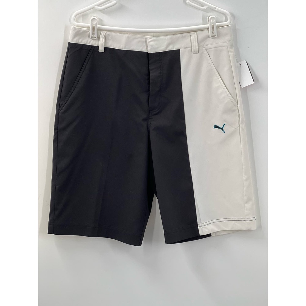 Mens Puma Performance Golf Shorts - Size 32 - Black & White